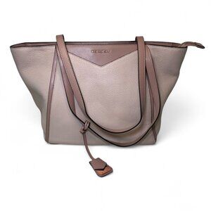 Michael Kors Whitney Large Leather Tote Bag - Light Pink/Rose Gold NWT